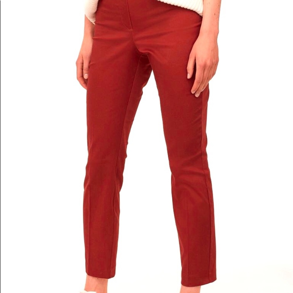 Salmon Ankle-Length Slacks